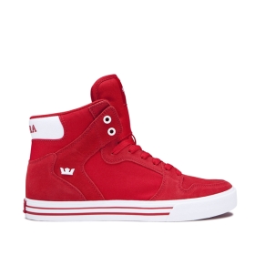 Supra VAIDER Høye Sneakers Dame Hvite | NO-16320